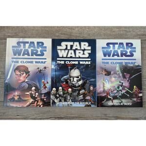 Star Wars The Clone Wars Book Lot (3 Books)